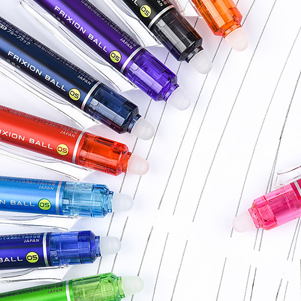 Pilot FriXion Ball Knock Erasable Gel Pen 0.5mm 10 Colors — A Lot Mall
