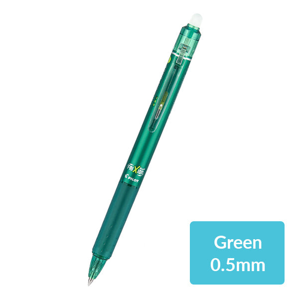 Pilot FriXion Ball Knock Erasable Gel Pen 0.5mm 10 Colors, Green