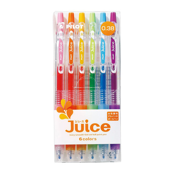 Pilot Juice Gel Pen 0.50/0.38/0.70mm, 6/12 colors Set, General 6 Color Set 0.38mm Set