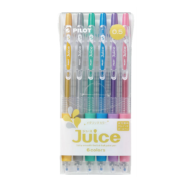 Pilot Juice Gel Pen 0.5mm 6 / 12 colors Set, Metallic 6 Colors Set