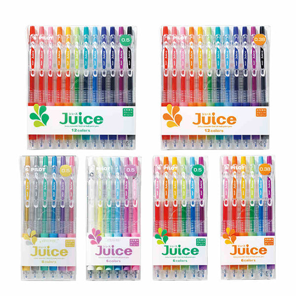 Pilot Juice Gel Pen 0.50/0.38/0.70mm, 6/12 colors Set — A Lot Mall