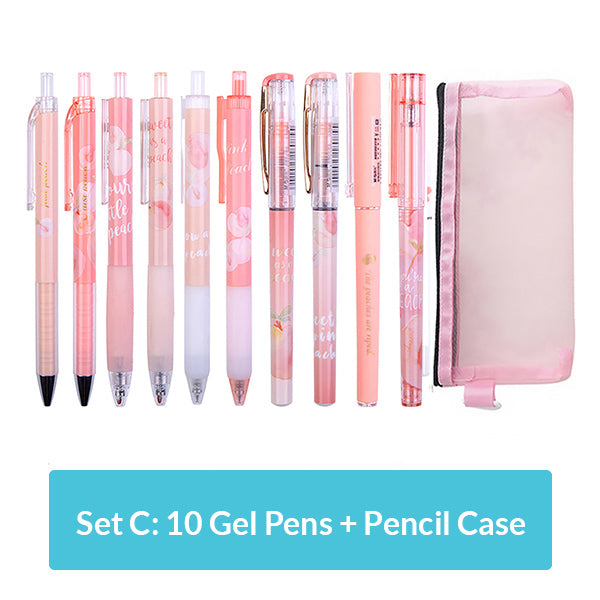 Pinky Sakura Gel Pen Collection Bundle, Set C
