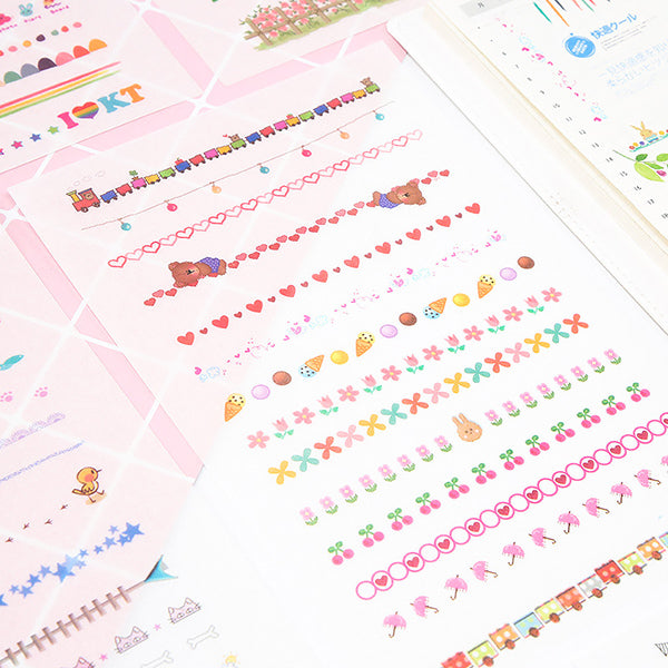Line Down Stickers Planner Divider Line Label Stickers Pack