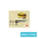 Post-it 3M Super Sticky Notes 4 Pads Pack, Yellow 4 Packs