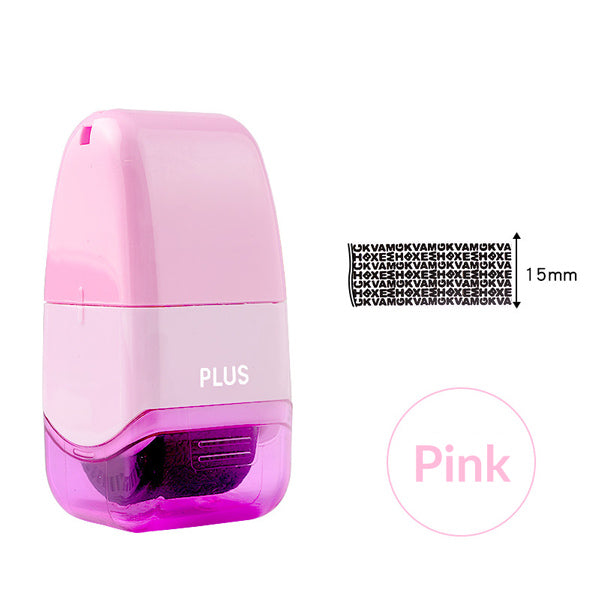 PLUS Privacy Protection Roller Stamp, Small / Pink