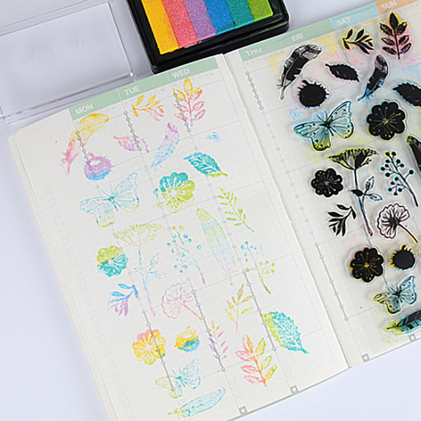 Rainbow Colorful Stamp Ink Pad