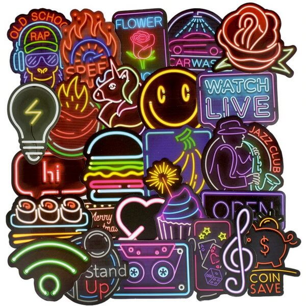 Retro Style Stickers