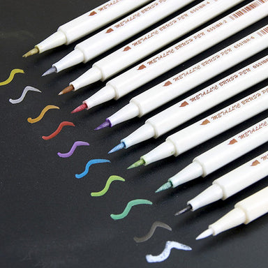 A set of multi-colored felt-tip pens in a row, rainbow on a light white  banner background. Drawing markers, pencils, ink, artist tools, creativity,  leisure, hobby. Colorful school supplies. 15270003 Stock Photo at