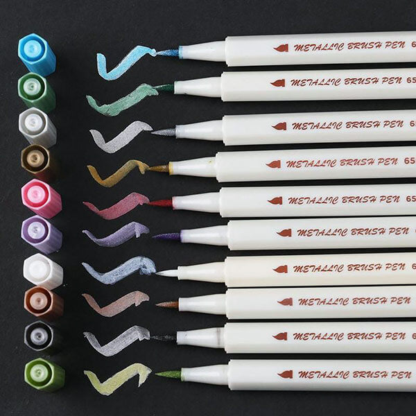 STA Metallic Glitter Color Marker 10 Colors Set — A Lot Mall