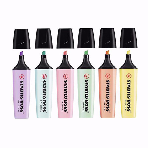 STABILO BOSS Original Pastel Highlighters Colors Pack