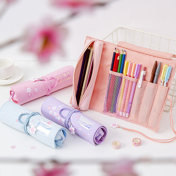 Sakura Japanese Roll Up Pencil Case sewing pattern (2 sizes) - Sew Modern  Bags