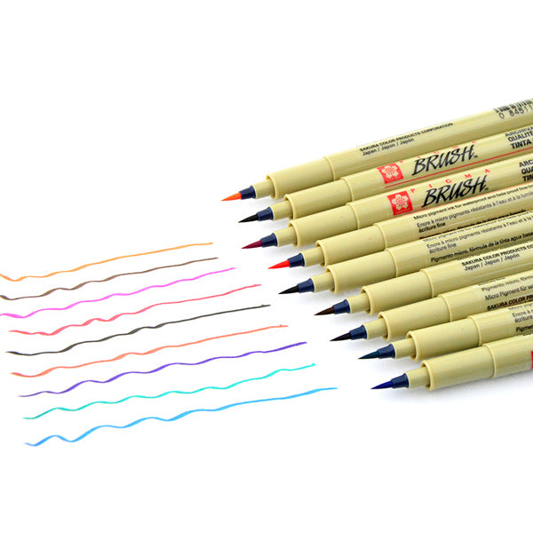 Sakura Pigma Brush Colored Pen