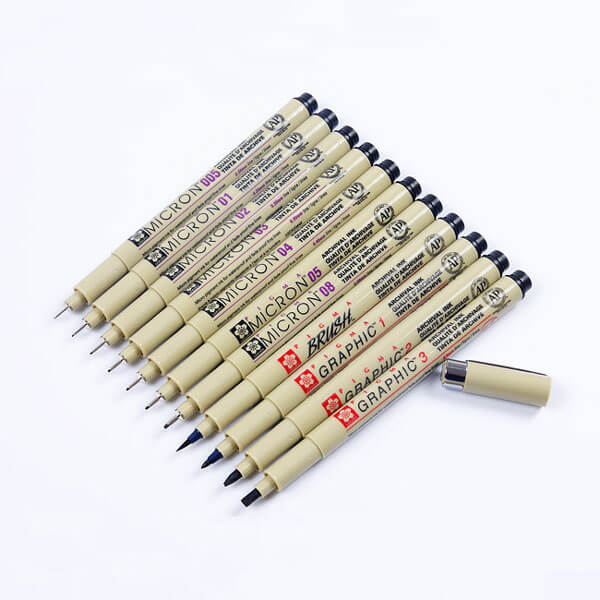 ved godt camouflage kronblad Sakura Pigma Graphic and Brush Colored Colored Pen / Set — A Lot Mall