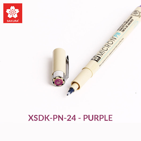 Sakura Pigma Micron PN Colored Pen / Set, XSDK-PN-24 - PURPLE, Marker