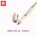 Sakura Pigma Micron PN Colored Pen / Set, XSDK-PN-24 - PURPLE