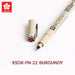 Sakura Pigma Micron PN Colored Pen / Set, XSDK-PN-22 - BURGUNDY, Marker