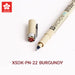Sakura Pigma Micron PN Colored Pen / Set, XSDK-PN-22 - BURGUNDY
