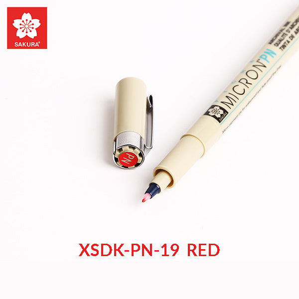 Sakura Pigma Micron PN Colored Pen / Set, XSDK-PN-19 - RED, Marker