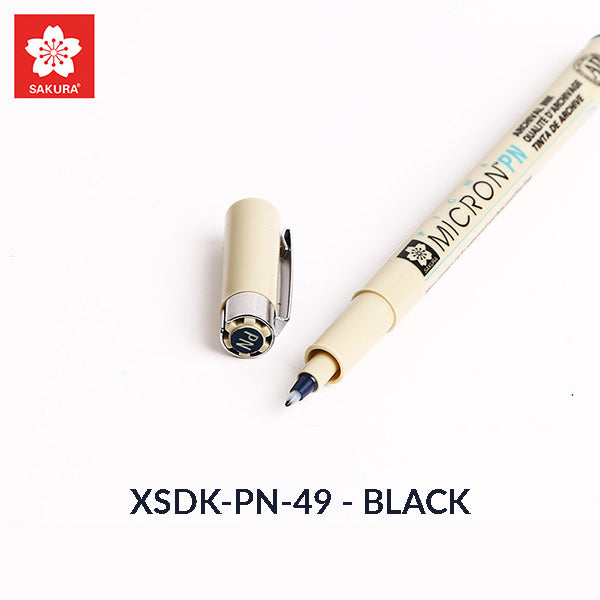 Sakura Pigma Micron PN Colored Pen / Set, XSDK-PN-49 - BLACK, Marker