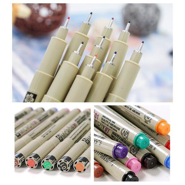 Sakura 50075 16-Piece Pigma Micron 05 Assorted Colors Cube Collection Ink  Pen Set – Scientific Notebook Company