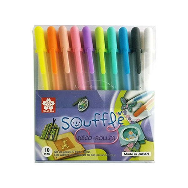 Colorful Gel Pen Set, 10 Piece Gel Pens Colored Ink Pens Kawaii