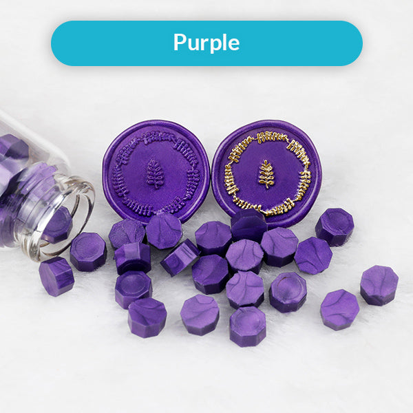 Sealing Wax Beads Set for Stamp, Purple