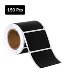 Self Adhesive Sticky Black Labels Roll — A Lot Mall