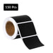Self Adhesive Sticky Black Labels Roll, Small Roll