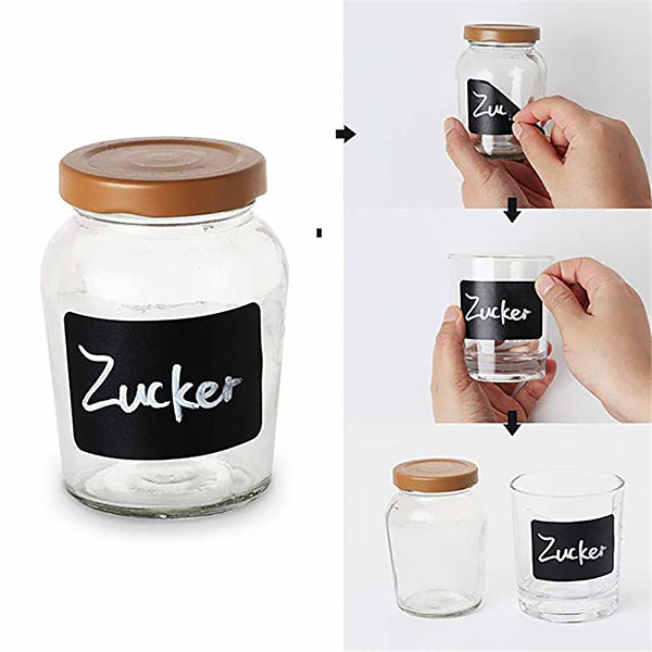 Self Adhesive Sticky Black Labels Roll — A Lot Mall