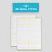 Self Adhesive Sticky White Labels 15 Sheets A5 Pack, #221,38x76mm