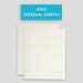 Self Adhesive Sticky White Labels 15 Sheets A5 Pack, #243,10x31mm