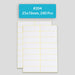 Self Adhesive Sticky White Labels 15 Sheets A5 Pack, #204,25x76mm