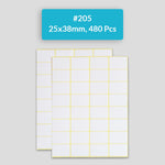 Self Adhesive Sticky White Labels 15 Sheets A5 Pack — A Lot Mall