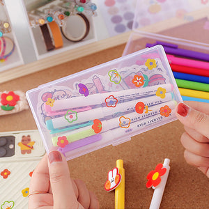 Sticker Clear Container Storage Box