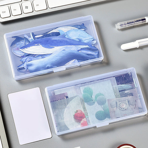 Sticker Clear Container Storage Box