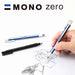 Tombow MONO zero Pinpoint Erasing Elastomer Eraser Rectangle, Round Tip and Refill