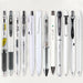 The Best Gel Pen Brand Bundle ZEBRA PILOT uni-ball Pentel, White Theme 12 Pcs