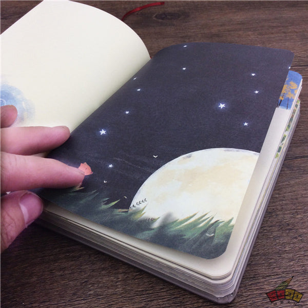 The Little Prince Illustration Thick Page Personal Journal Notebook