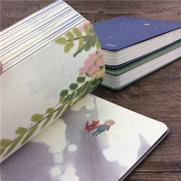 The Little Prince Illustration Thick Page Personal Journal Notebook