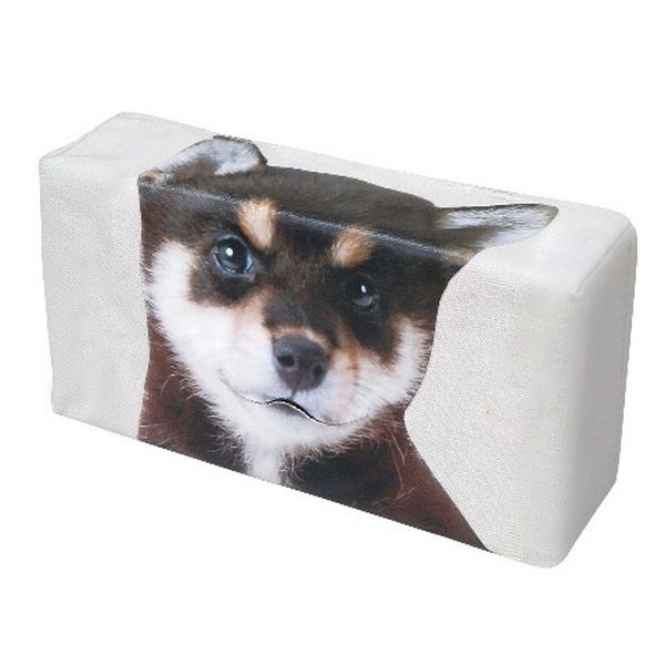 Tissue Box Cover (Take from Mouth), Shiba Black