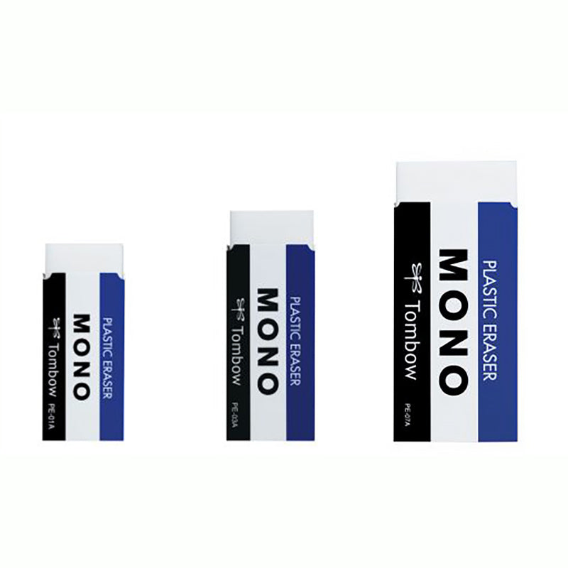 Tombow MONO Plastic Eraser 3 Pcs Pack