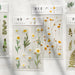 Translucent Botanical Plant Flower Stickers