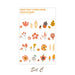 Translucent Seasonal Floral Stickers, C