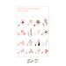 Translucent Seasonal Floral Stickers, D