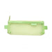 Transparent Mesh Zipper Pencil Case, Green / Small