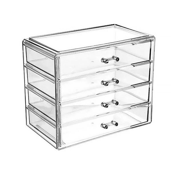 Transparent Acrylic Stationery Organizer With Handle — A Lot Mall