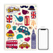 Travel Journal London Style Stickers