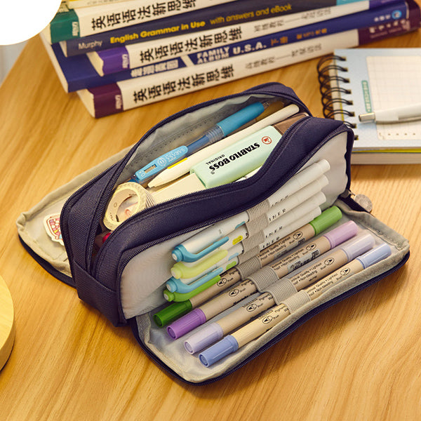 Canvas Pencil Pouch with Brooch — A Lot Mall
