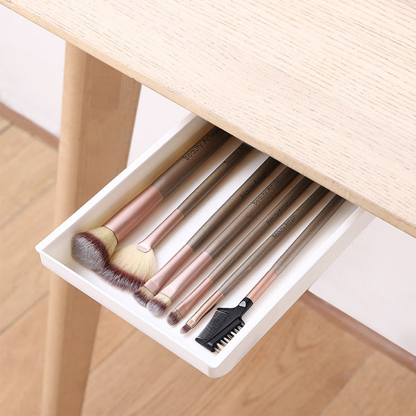 Under Table Simple Hanging Drawer Stationery Organizer