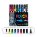 Uni POSCA Acrylic Paint Marker Pen 7/8 Colors Set, Basic / 3M